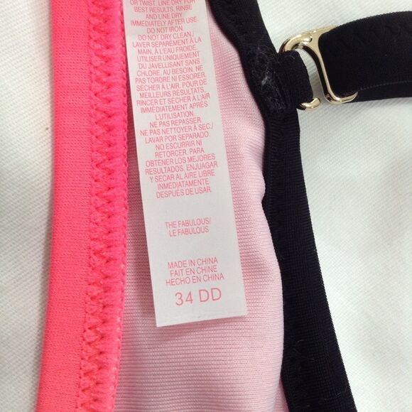 Victoria's Secret The Fabulous Bikini Top Sz 34DD - Picture 5 of 5